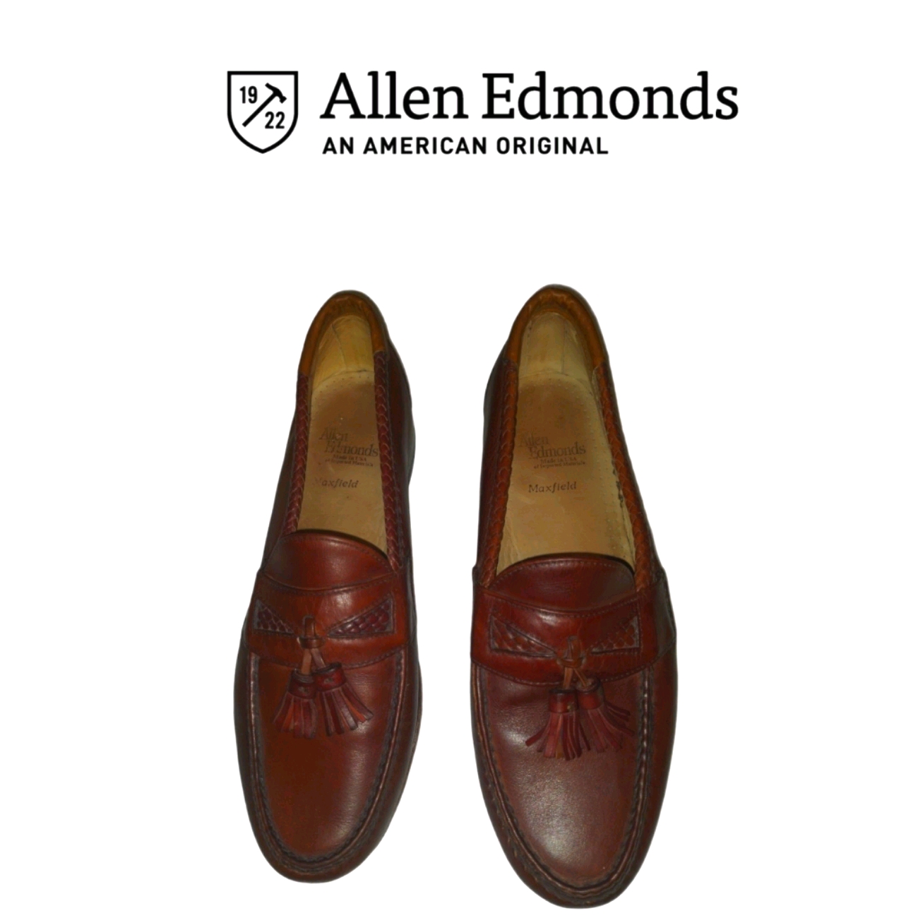 Allen Edmonds Mayfield Tassel Leather Loafers Size 9